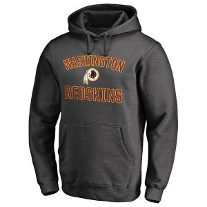 Men’s Washington Redskins NFL Pro Line Charcoal Big & Tall Victory Arch Pullover Hoodie