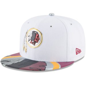 Men’s Washington Redskins New Era White 2017 NFL Draft Official On Stage 59FIFTY Fitted Hat