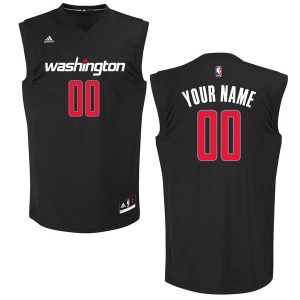 Men’s Washington Wizards adidas Black Custom Chase Jersey