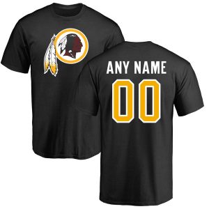 Washington Redskins NFL Pro Line Personalized Name & Number Logo T-Shirt