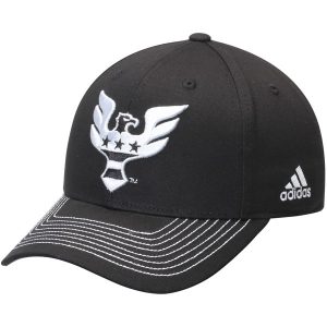 Men’s D.C. United adidas Black Jersey Hook Structured Adjustable Hat