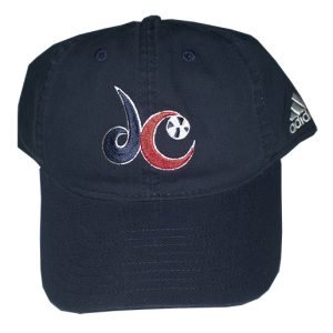 Washington Mystics Navy Adidas DC Logo Garment Wash Adjustable Hat